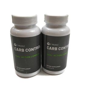 It Works Carb Control-Dual Action Complex-Factory Sealed  60 Count 2 bottles